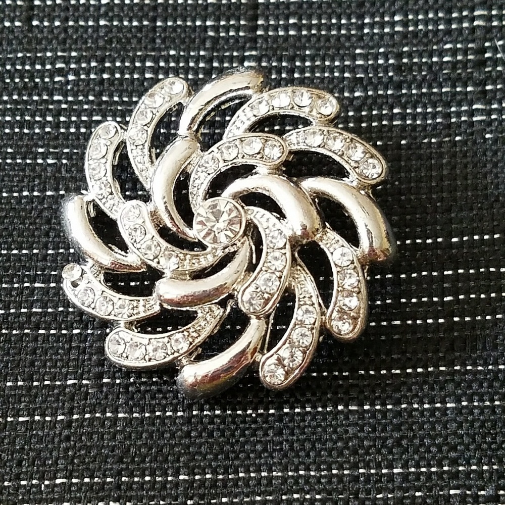 Crystal pinwheel snap for Snap jewelry